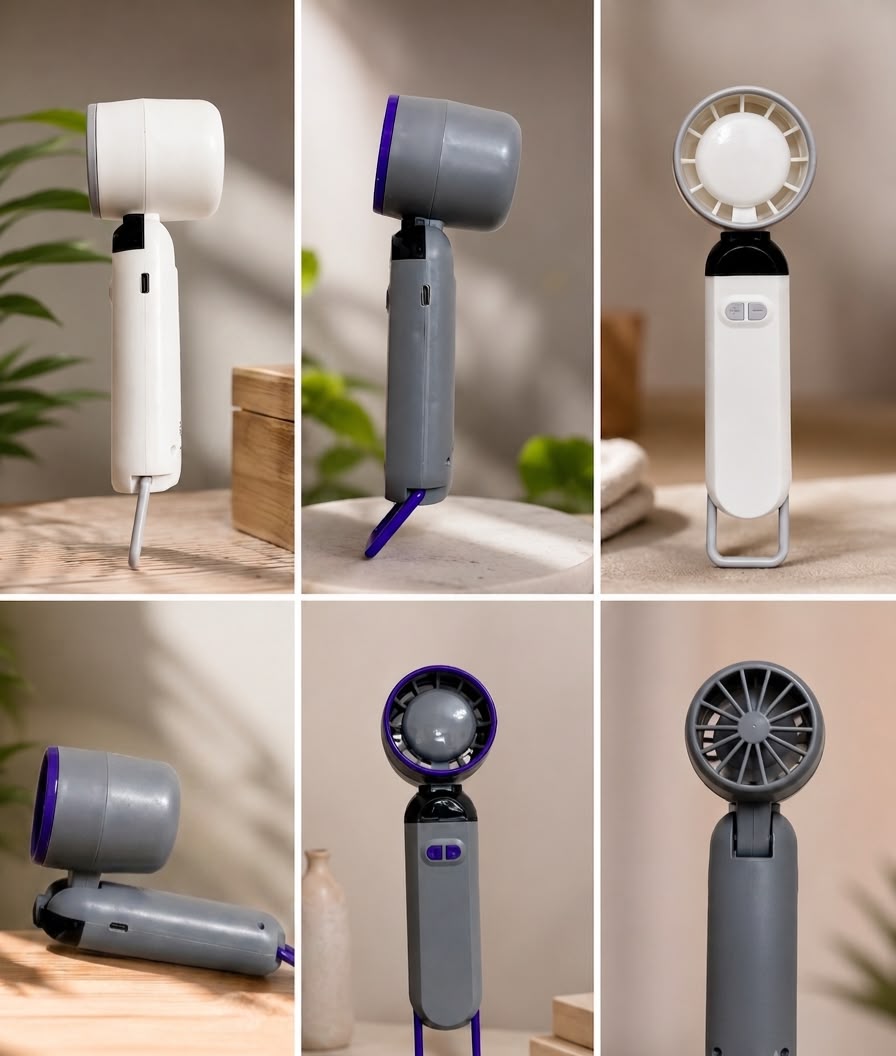 Taşınabilir Şarjlı El Fanı – Güçlü Turbo Soğutucu 100 Kademeli USB Mini Fan Mini Turbo El Fanı USB Şarjlı – Sessiz ve Güçlü Taşınabilir Fan